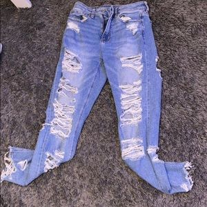 Ripped mom jeans